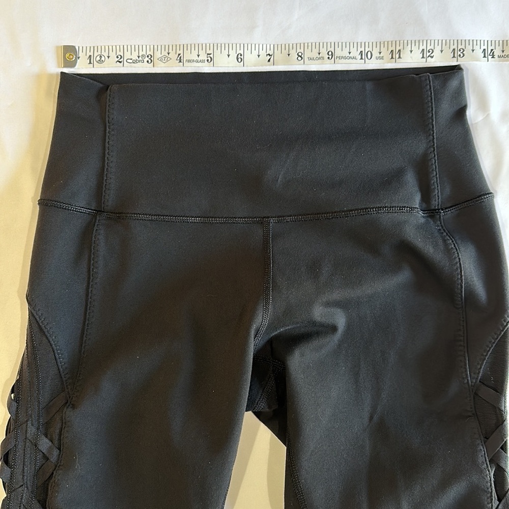 Lululemon High Times Rhythm Leggings High Waisted Black ~ 8 - Picture 7 of 11